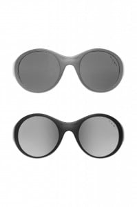 Ochelari de soare pentru copii MOKKI Click & Change, protectie UV, negru, 0-2 ani, set 2 perechi