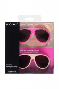 Ochelari de soare pentru copii MOKKI Click & Change, protectie UV, roz, 2-5 ani, set 2 perechi