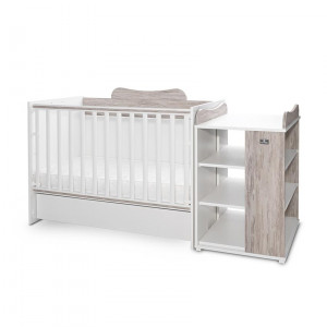 Patut modular multifunctional, 5 confirgurari diferite, 190 x 72 cm, Multi, White & Artwood - Img 1