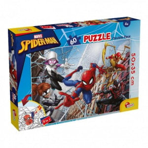 Puzzle de colorat - Aventurile lui Spiderman (60 de piese) - Img 1