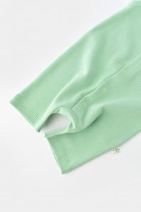 Salopeta fara maneci si pantaloni scurti - 100% bumbac organic - Mint, BabyCosy (Marime: 6-9 luni)