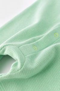 Salopeta fara maneci si pantaloni scurti - 100% bumbac organic - Mint, BabyCosy (Marime: 18-24 Luni)