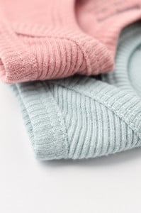 Set 2 body-uri fara maneci bebe unisex din bumbac organic si modal - Mint/Rose, BabyCosy (Marime: 18-24 Luni)