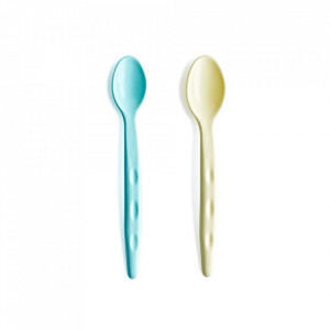 Set 2 lingurite pentru copii BabyJem (Culoare: Bleu)