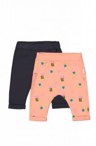 Set de 2 perechi de pantaloni Albinute pentru bebelusi, Tongs baby (Culoare: Roz aprins, Marime: 9-12 luni)