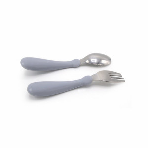 Set tacamuri din inox pentru copii BabyJem (Culoare: Roz)