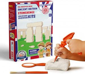 Arkerobox - Set arheologic educational si puzzle 3D, Marea Britanie antica, Stonehenge