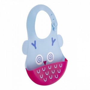 Baveta BabyJem din silicon Soft Baby Bib (Culoare: Verde)