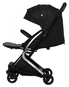 Carucior sport pliabil Skiddou Mikkeli Onyx, ultracompact pentru calatorii, Negru