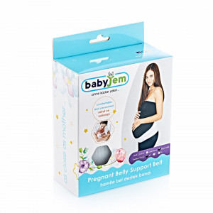 Centura abdominala pentru sustinere prenatala BabyJem Pregnancy (Marime: M, Culoare: Negru)