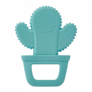 Jucarie dentitie BabyJem Cactus (Culoare: Bleu)