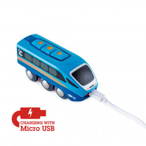 Jucarie din lemn - Tren cu telecomanda (aplicatie Bluetooth) - Img 2