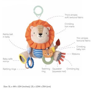 Jucarie Taf Toys cu Inel Gingival - Harry The Lion - Img 3