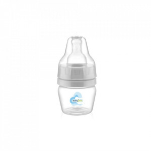 Mini biberon 2 in 1 Cana si biberon din sticla BabyJem 30 ml (Culoare: Somon)