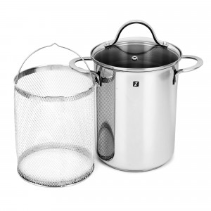 Oala pentru sparanghel/paste, inox, 16cm/4,2L - Zokura - Img 2