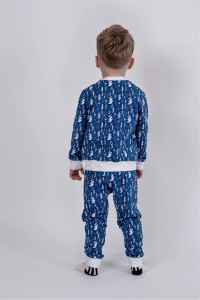 Pijama baieti glow in the dark, Brumy B016, albastru, 92 cm , 2 ani - Img 4