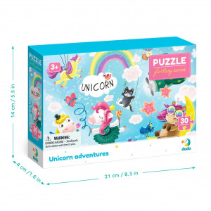 Puzzle - Aventurile magice ale unicornilor (30 piese) - Img 4