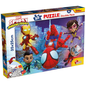 Puzzle de colorat - Paienjenelul Marvel si prietenii lui uimitori (48 de piese) - Img 1