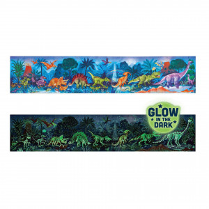 Puzzle pentru copii flourescent cu Dinozauri (200 piese, 1.5m) - Img 1