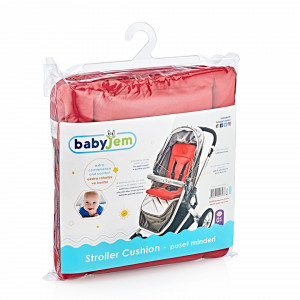 Saltea suplimentara pentru carucior cu spuma Cushion, BabyJem (Culoare: Rosu)