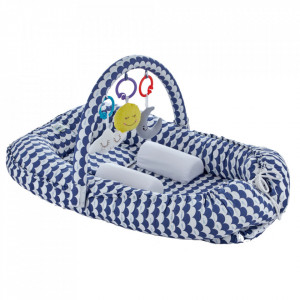 Salteluta BabyNest cu bara jucarii Between parents (Culoare: Mustar)