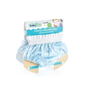 Set 2 chilotei antrenament BabyJem, nr.2 12-14 kg (Culoare: Bleu)