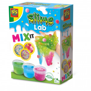 Set de mixat slime colorat cu margele si bile - Img 1