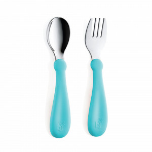 Set tacamuri din inox pentru copii BabyJem (Culoare: Gri)