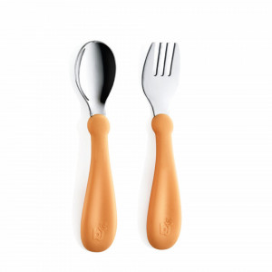 Set tacamuri din inox pentru copii BabyJem (Culoare: Roz)