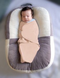 Sistem de infasare din bumbac 0-3 luni BabyJem Swaddle (Culoare: Gri)