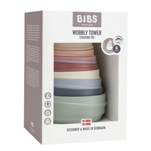 BIBS - Jucaria Turnul Wobbly, Pastel Rainbow - Img 3