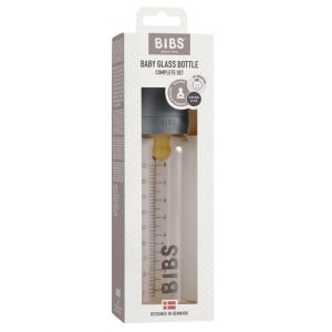 BIBS - Set complet biberon din sticla anticolici, 225 ml, Iron - Img 2