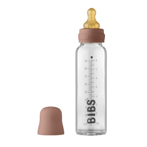 BIBS - Set complet biberon din sticla anticolici, 225 ml, Woodchuck - Img 1