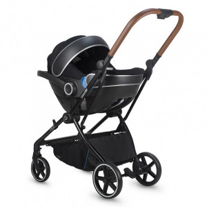 Carucior modular 2in1 Coccolle Saliara Navy+Cos auto 0-13 kg gb Idan Satin Black