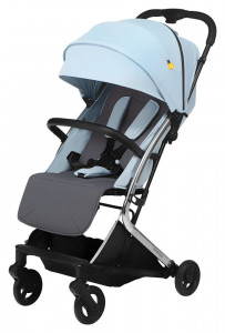 Carucior sport pliabil Skiddou Mikkeli Sky high, ultracompact pentru calatorii, Bleu