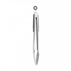 Cleste inox pentru gratar 30,5 cm - Zokura - Img 1