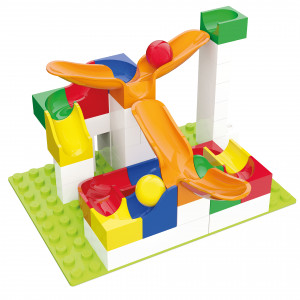 Jucarie copii Marble Run Hubelino - extensie pendul (46 piese) - Img 1