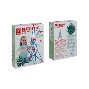 Jucarie din bambus Flexistix - Turnul Eiffel (62 piese) - Img 2