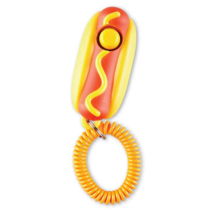 Jucarie dresaj caini - Clicker Hot dog - Img 1