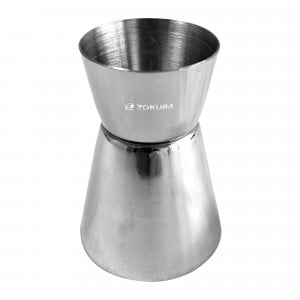 Masura dubla pentru bauturi (jigger), inox, 20/40ml - Zokura - Img 2