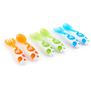 Munchkin Set Furculita Si Lingurita Pentru Copii, Multi, Set 6 Buc., 12L+ - Img 2