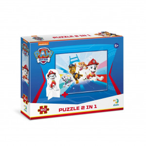 Puzzle 2 in 1 - Patrula Catelusilor in misiune (60 piese) - Img 2