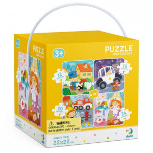 Puzzle 4 in 1 - Meserii (12, 16, 20, 24 piese) - Img 1