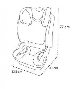 Scaun auto ISOFIX Skiddou Täby, 15-36 kg, Galben