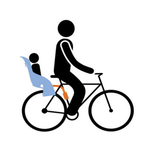 Scaun pentru copii, cu montare pe bicicleta in spate - Thule Yepp Maxi Frame mounted, White - Img 5