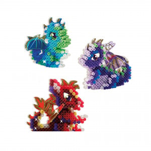 Set creativ Beedz - Margele de calcat Dragoni 3D Glow in the Dark - Img 2