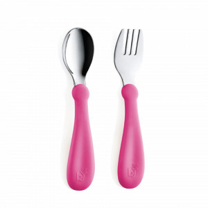 Set tacamuri din inox pentru copii BabyJem (Culoare: Portocaliu)