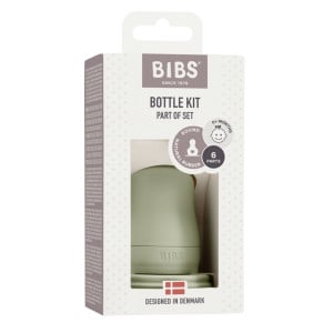 BIBS - Kit pentru set complet biberon din sticla anticolici, Sage - Img 2