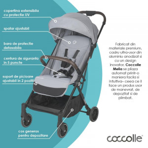 Carucior sport autofold Coccolle Melia Greystone - Img 4