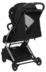 Carucior sport pliabil Skiddou Mikkeli Onyx, ultracompact pentru calatorii, Negru